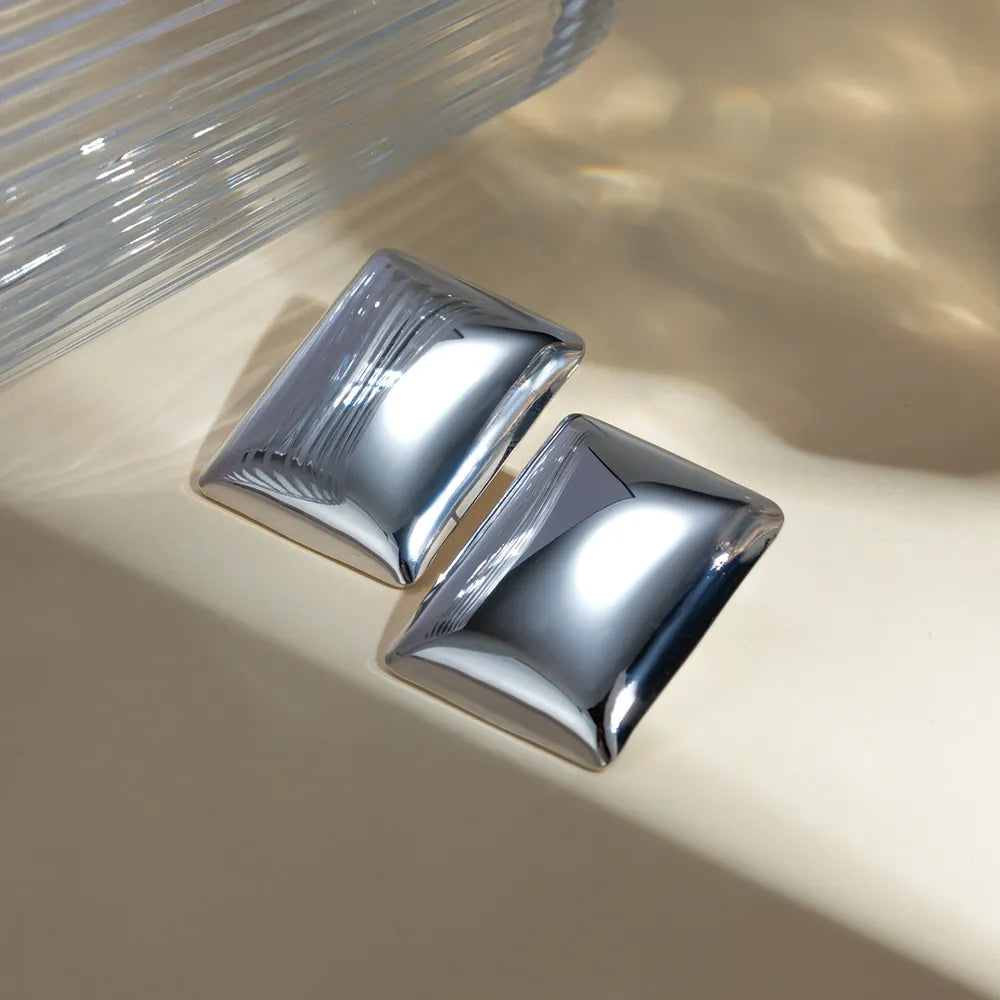 Clous d’oreilles rectangulaires en Acier Inoxydable