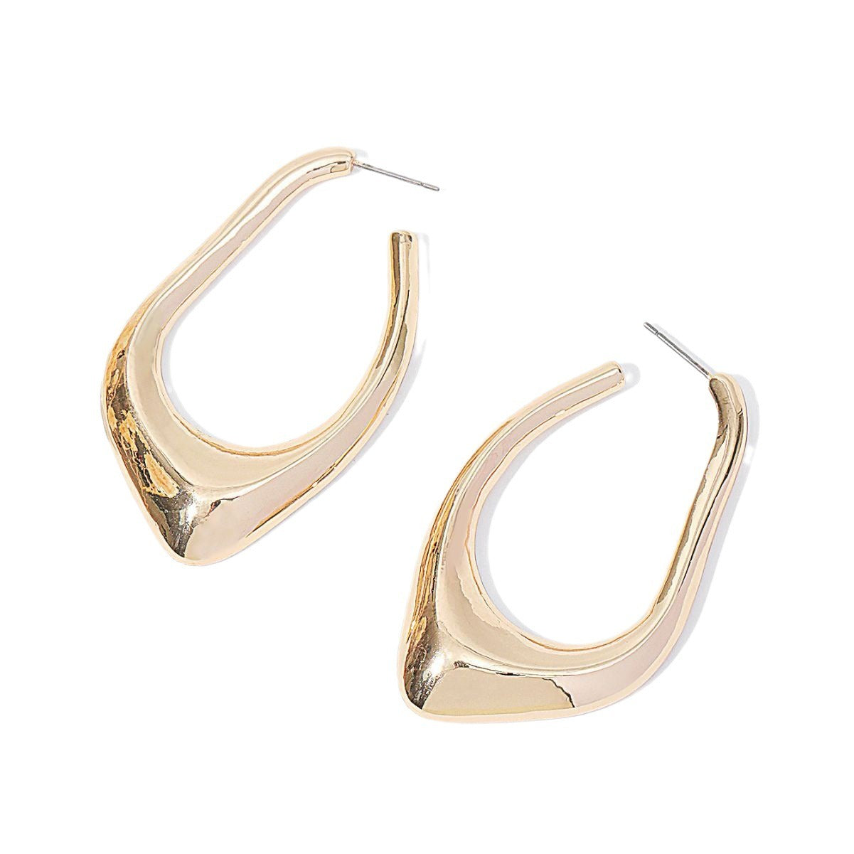 Boucles d’oreilles ajourées irrégulières