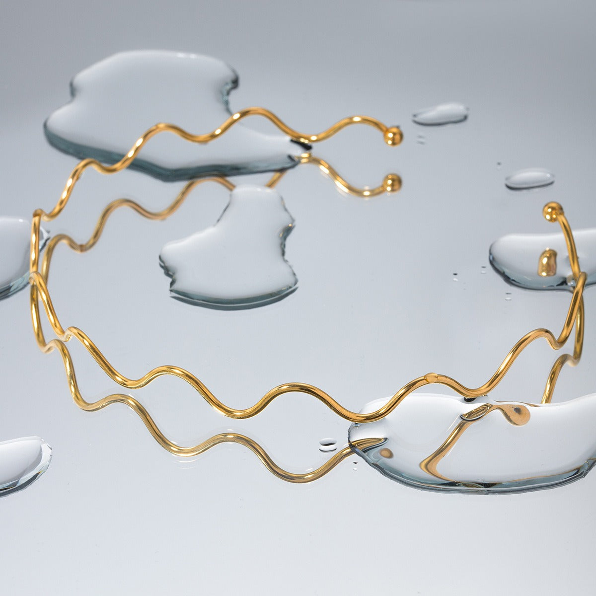 Collier vague en Acier Inoxydable