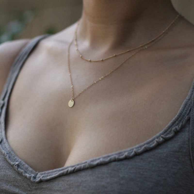 Lot de colliers multicouches Dorés