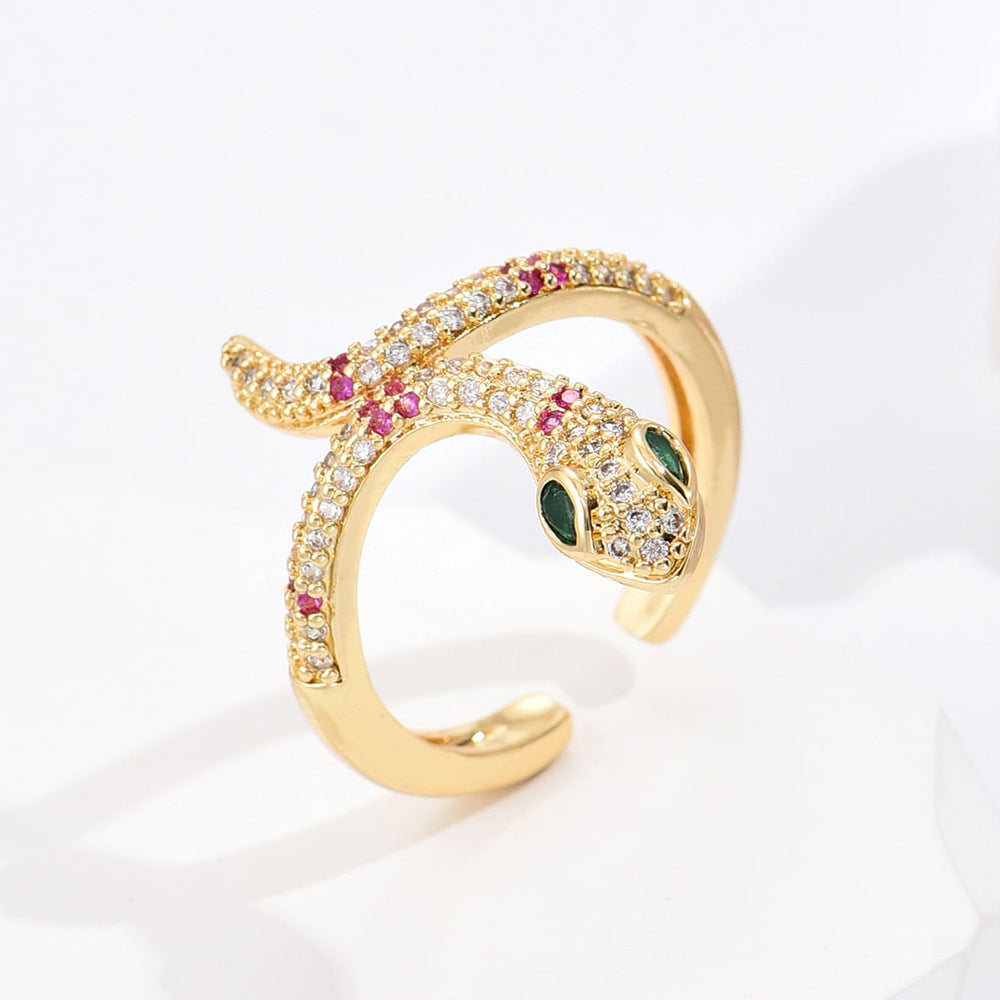 Bague ouverte Serpent