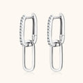 Boucles d’oreilles en Argent Sterling 925 avec Moissanite