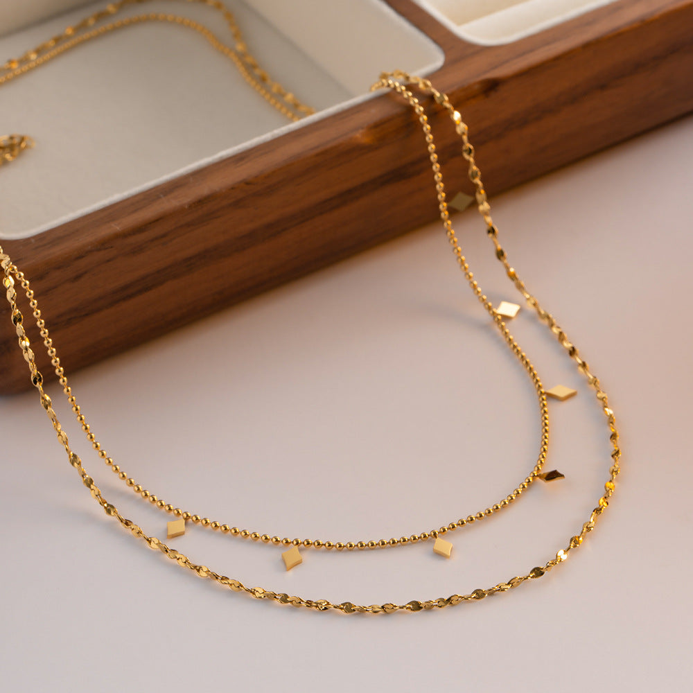 Collier à Pampilles double