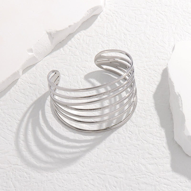 Bracelet Style géométrique INS en Acier Titane