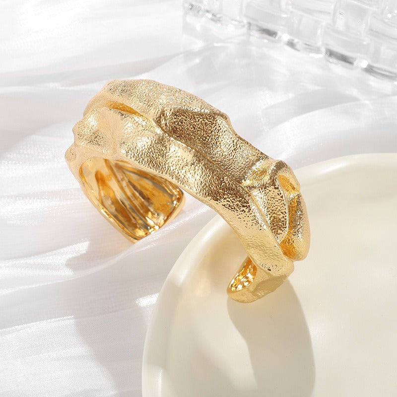 Bracelet Design irrégulier plissé