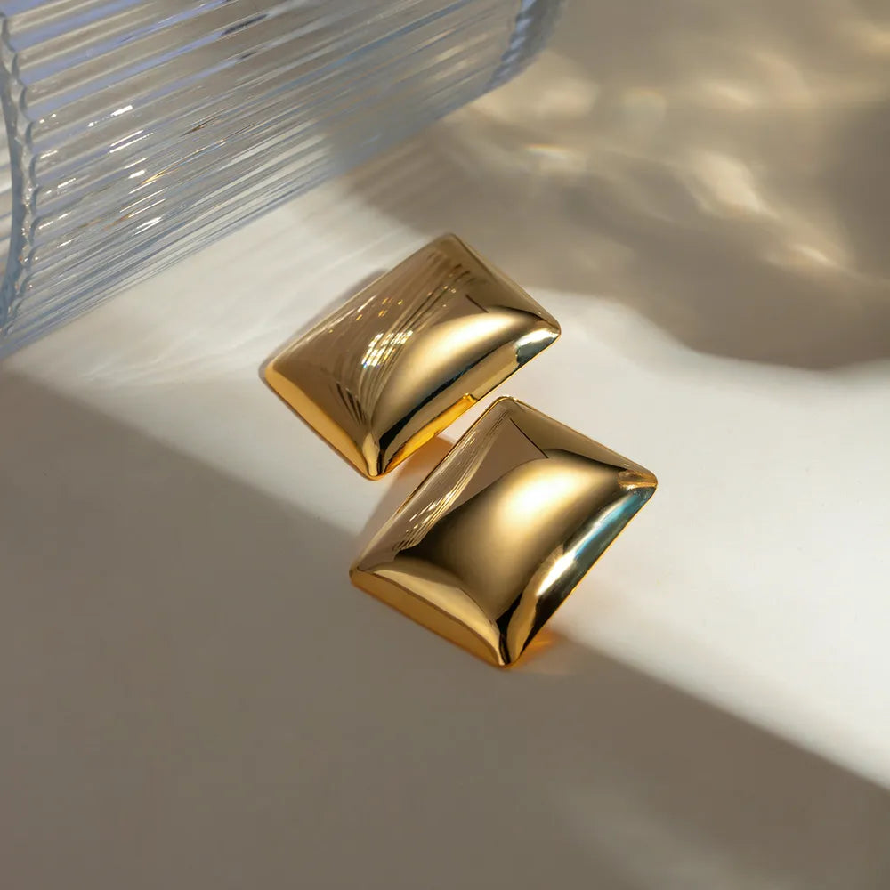 Clous d’oreilles rectangulaires en Acier Inoxydable