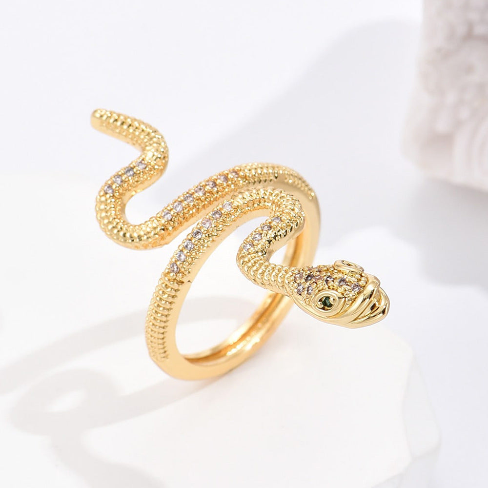 Bague ouverte Serpent
