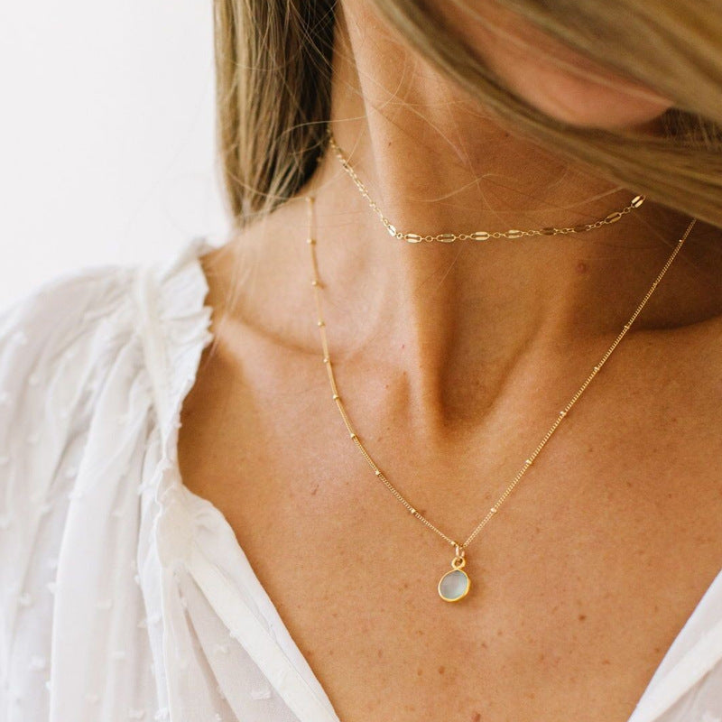 Lot de colliers multicouches Dorés