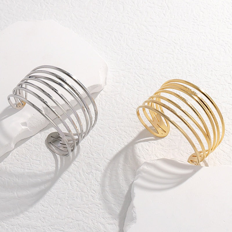 Bracelet Style géométrique INS en Acier Titane