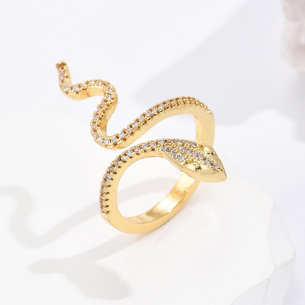 Bague ouverte Serpent