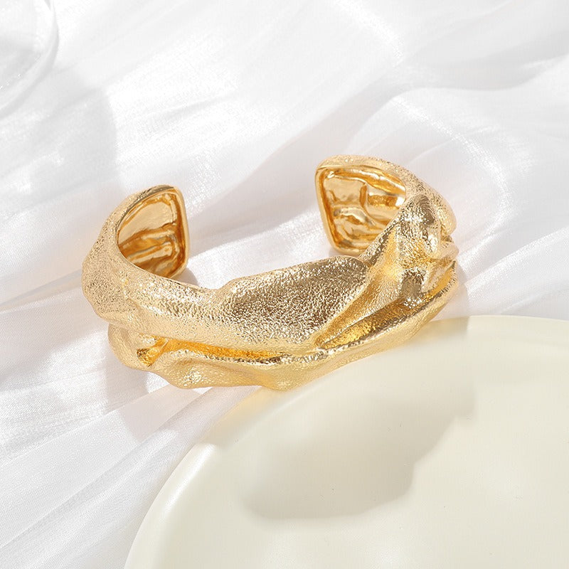 Bracelet Design irrégulier plissé