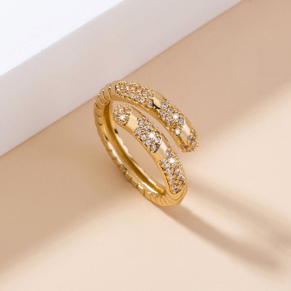 Bague micro-sertie de Zircon