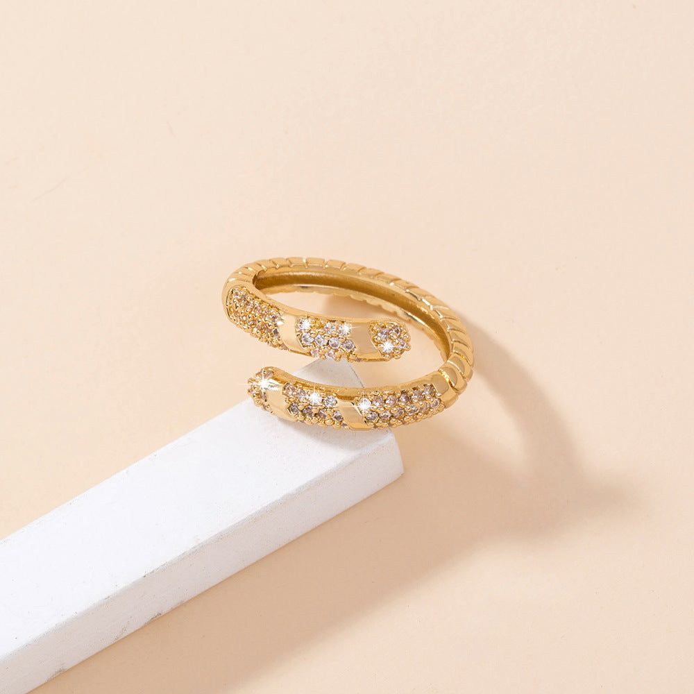 Bague micro-sertie de Zircon